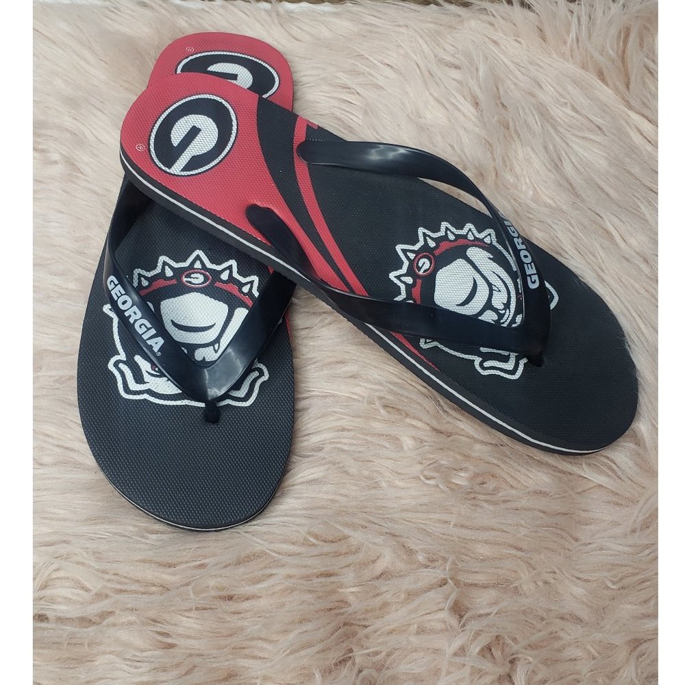 💜$5💜 NWOT UGA FLIP FLOPS SIZE 10.5